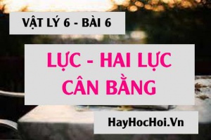Lực là gì? Hai lực cân bằng là gì, có đặc điểm gì? cho ví dụ - Vật lý 6 bài 6